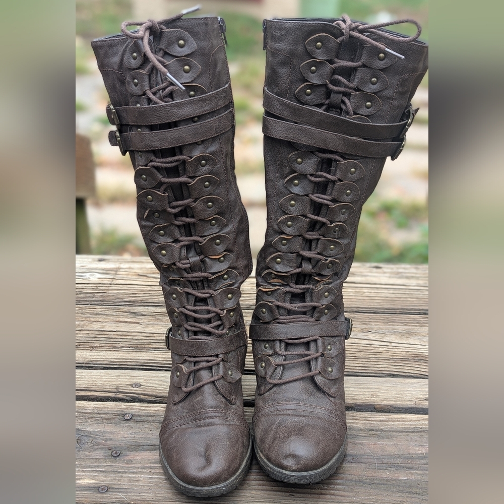 Wild Diva Timberly Molasses Brown Boots